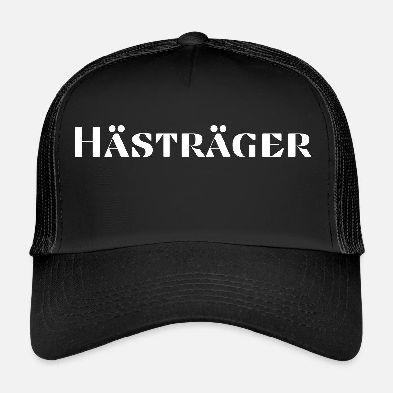 Hästräger - Trucker Cap - Schwarz/Schwarz