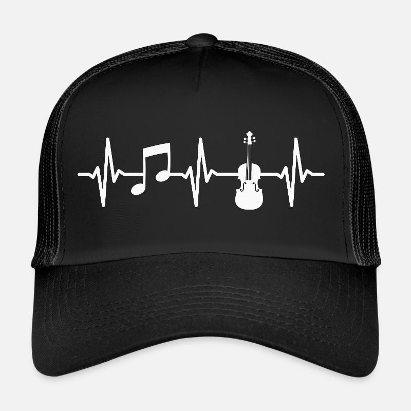Viola Heartbeat Viola Player Violist Trucker Cap
