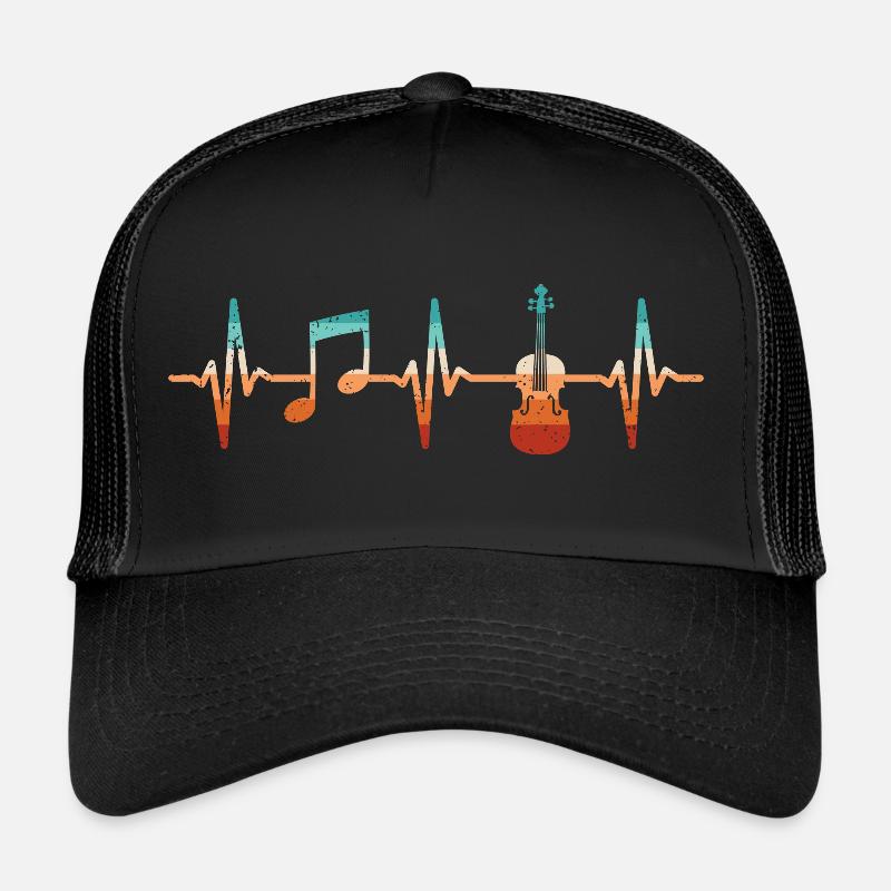 Bratsche Herzschlag Bratscher - Trucker Cap - Schwarz/Schwarz