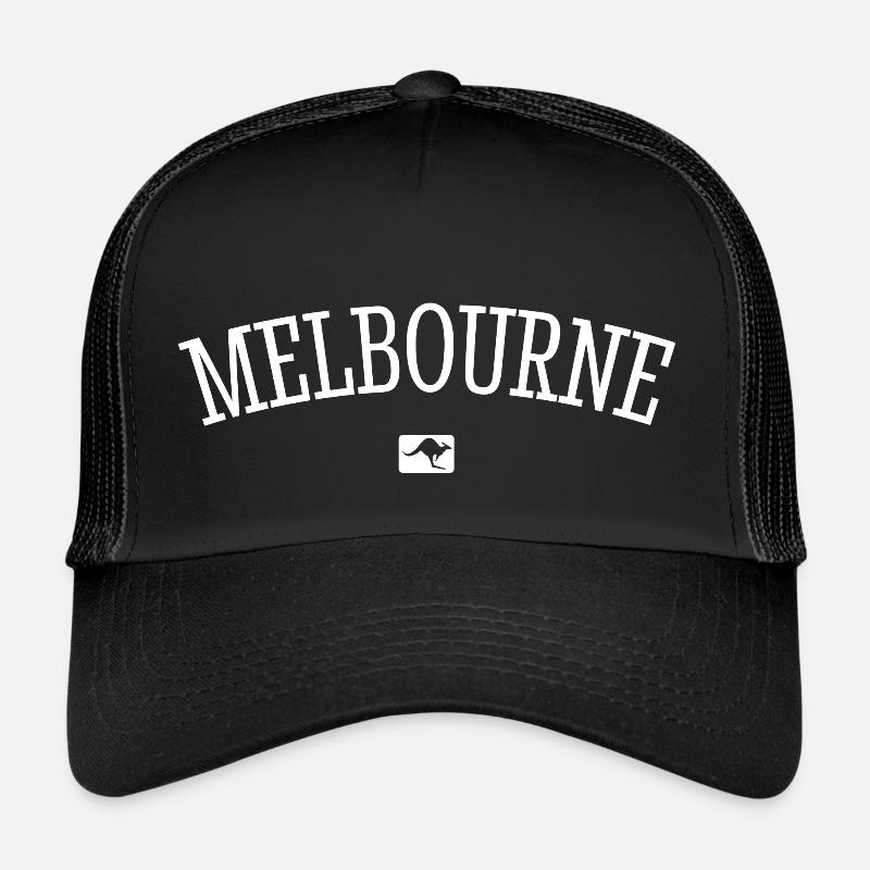 Melbourne Australia Down Under Kangaroo Koala Trucker Cap