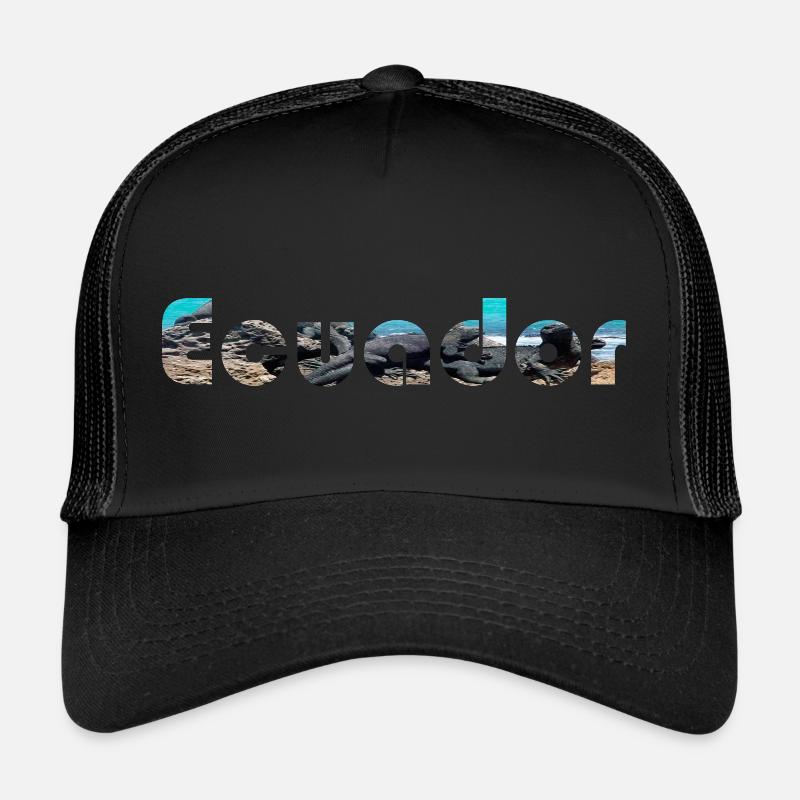 Ecuador - Trucker Cap - Schwarz/Schwarz