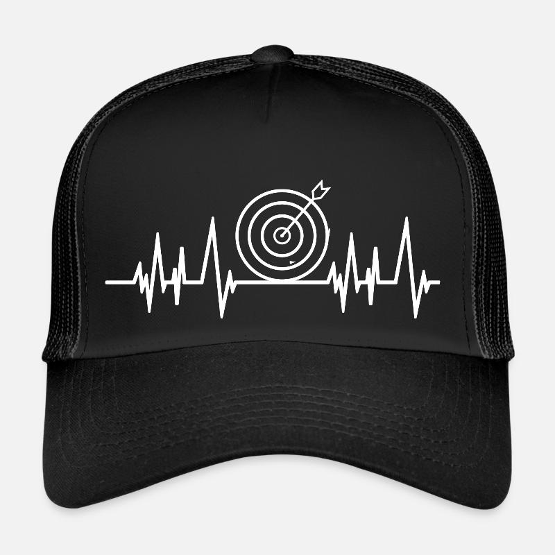 Bogenschießen Herzschlag Zielscheibe Trucker Cap