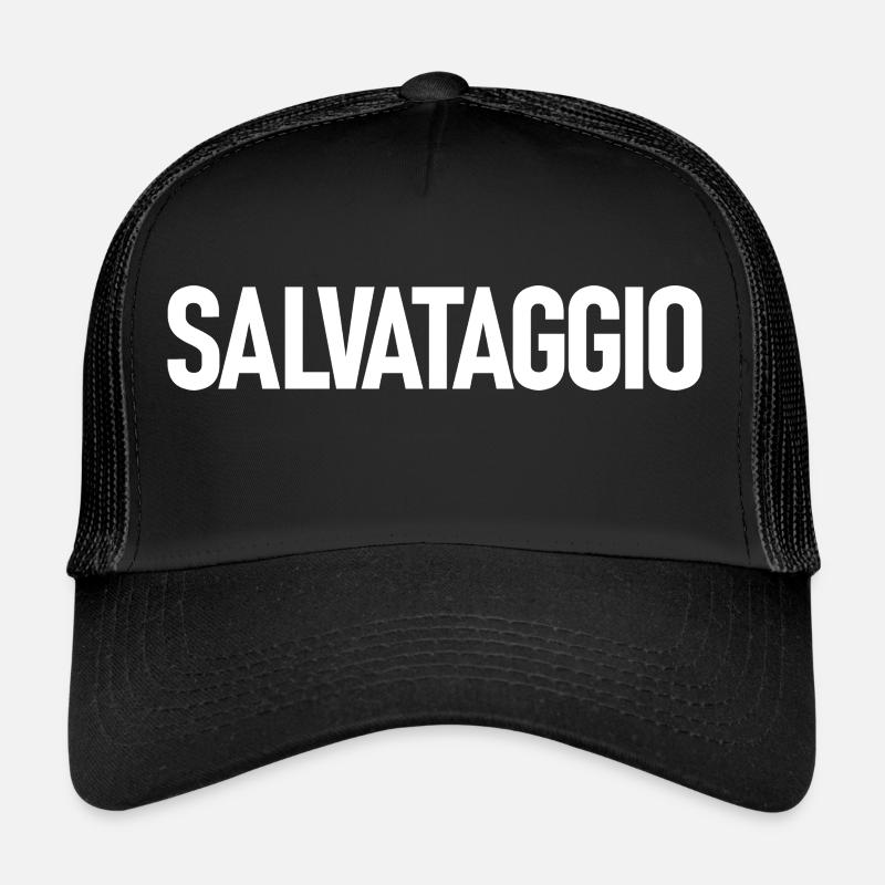 salvataggio - Trucker Cap - Schwarz/Schwarz