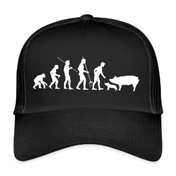 Pig Farmer Farmer Pig breeder Farmer - Trucker Cap - black/black - Front