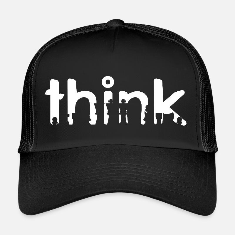 THINK Awesome Epic Chess T-Shirt Present Gift Trucker Cap