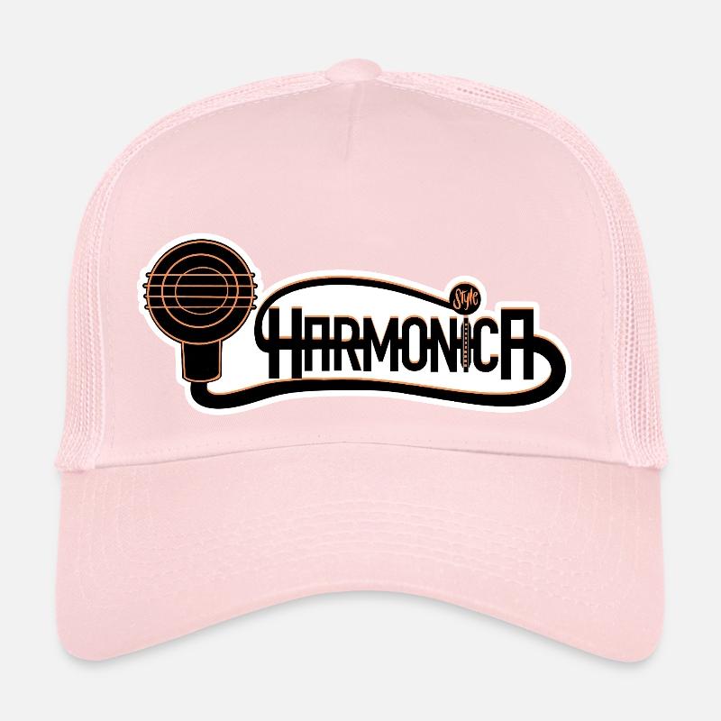 Harmonica Style for harmonica player Trucker Cap