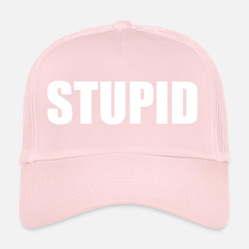 Stupide - blanc Casquette trucker 