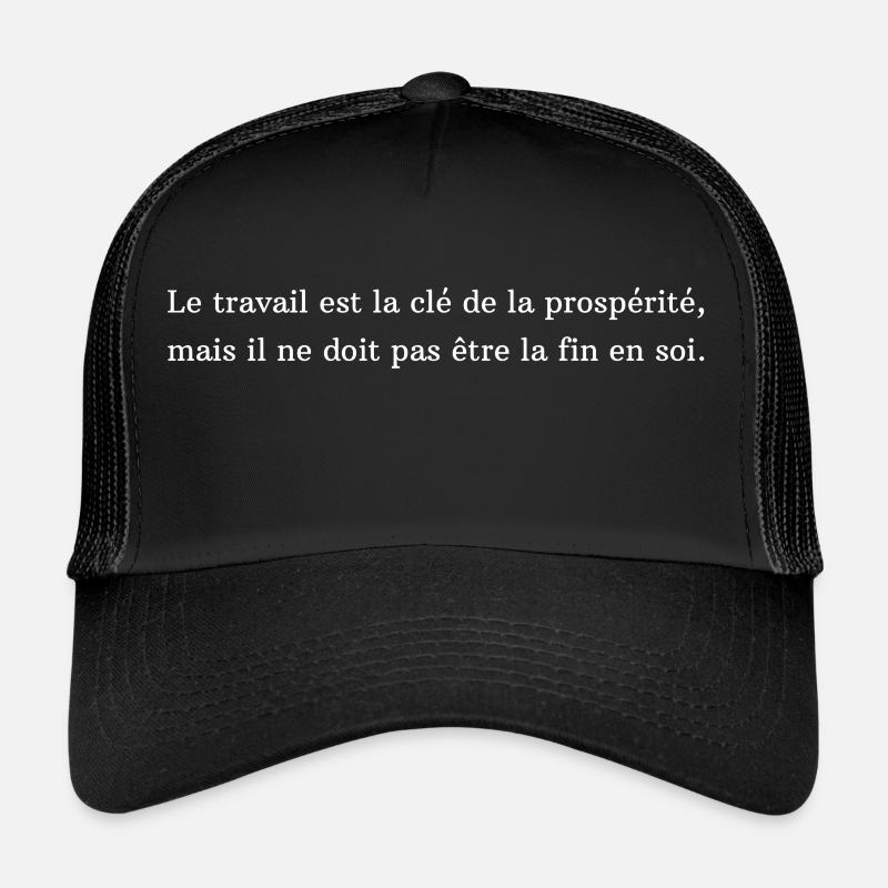 phrase philosophique Casquette trucker 