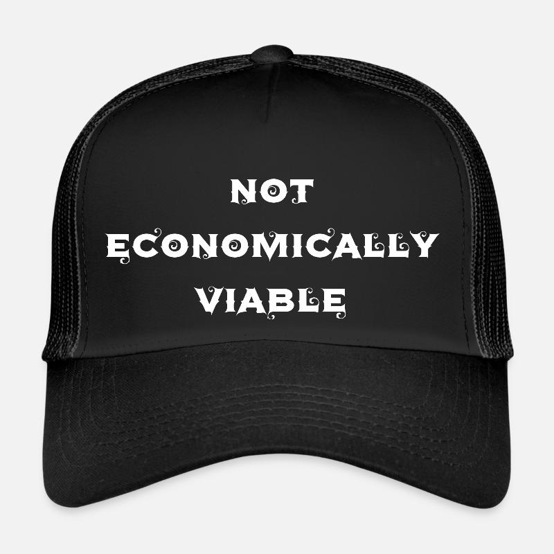 not economically viable - Trucker Cap - black/black