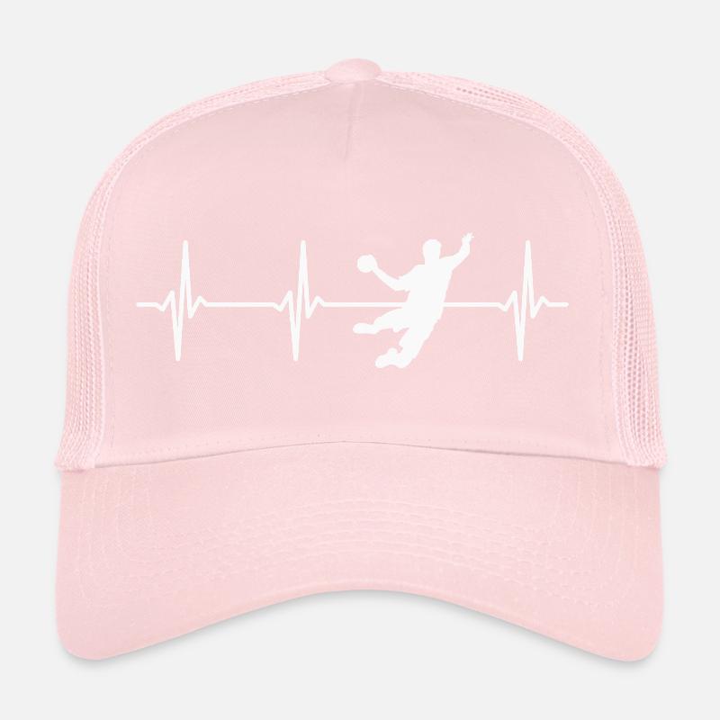 Handball Player Heartbeat Handball Training Trucker Cap