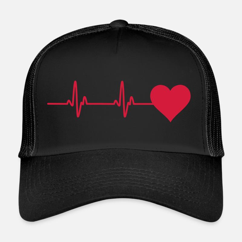 rythme cardiaque moniteur Casquette trucker 