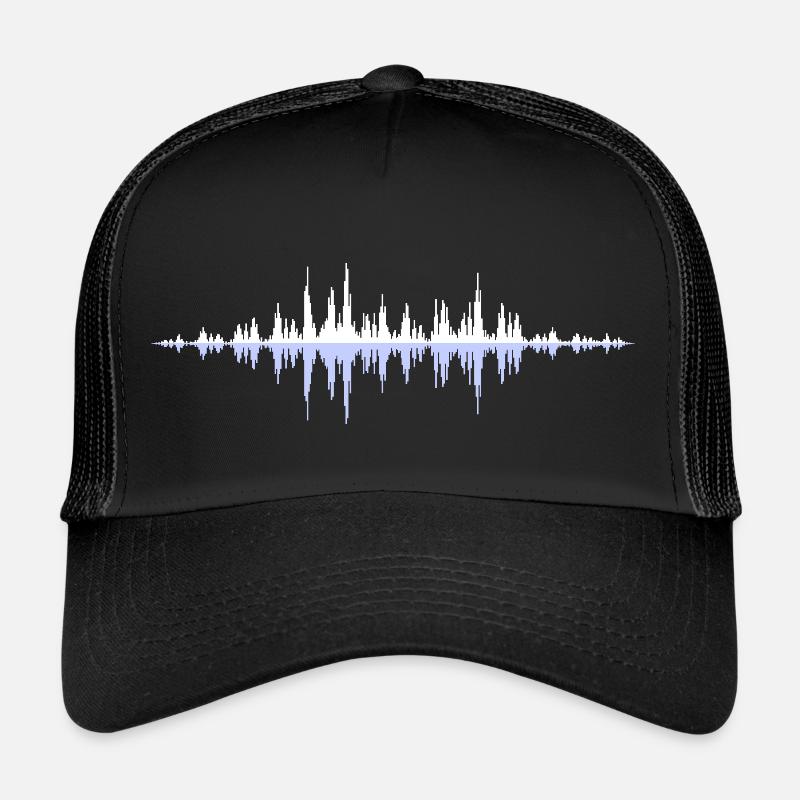 Schallwelle - Trucker Cap - Schwarz/Schwarz