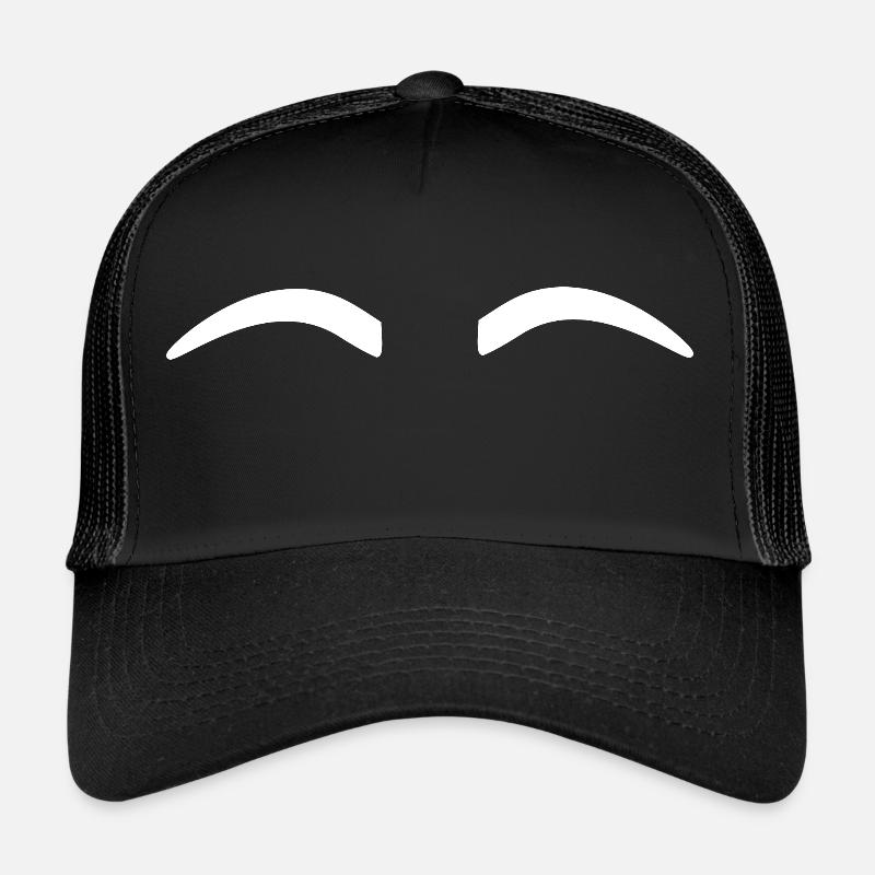 Sourcils blanc lisse Casquette trucker 