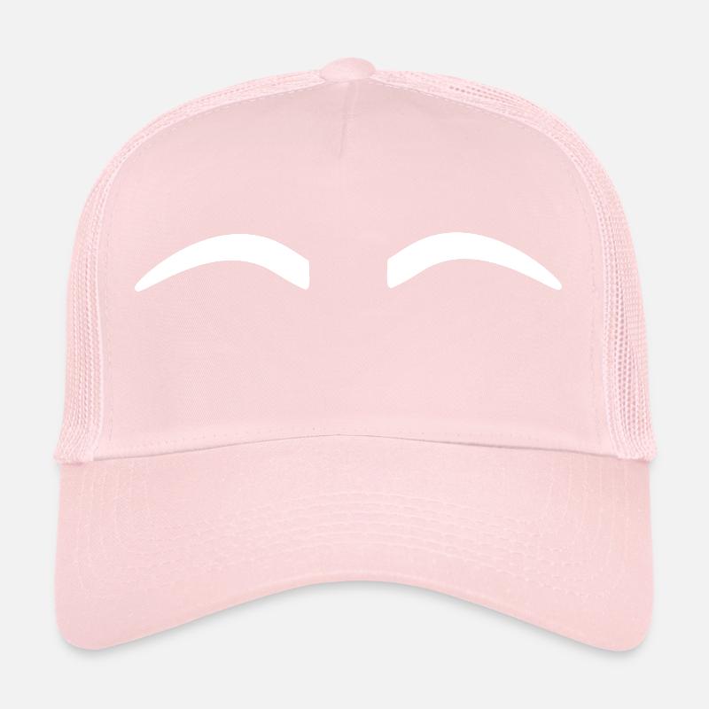 Sourcils blanc lisse Casquette trucker 