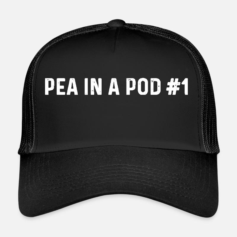 Two Peas In A Pod Cute Couples Halloween Costume I - Trucker Cap - black/black