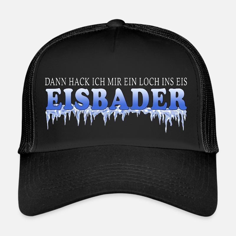 eisbaden eisangeln motivation winterbaden eis rosa Trucker Cap