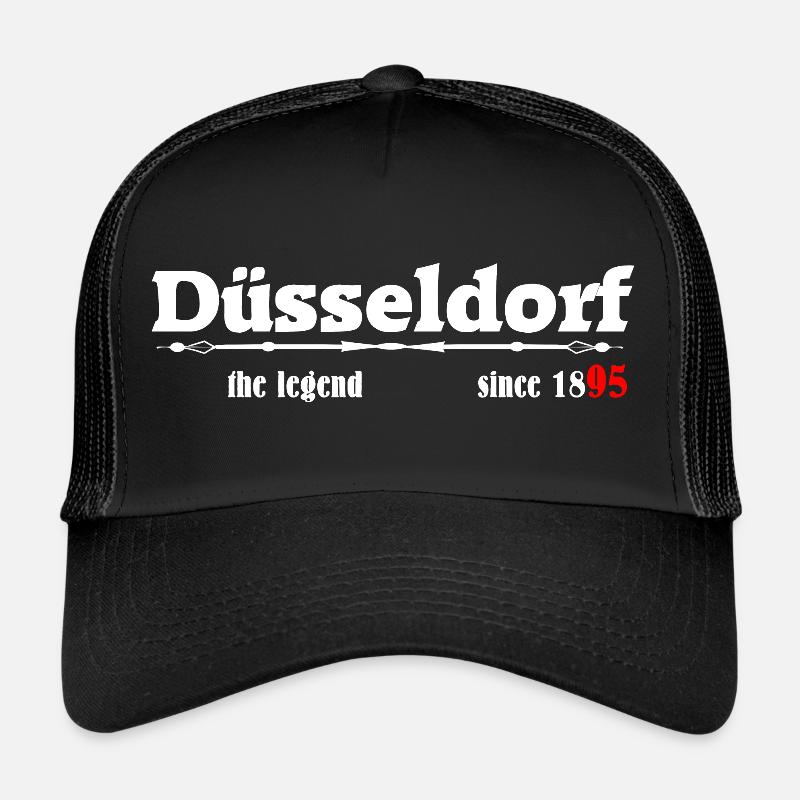 düsseldorf since 1895 - Trucker Cap - Schwarz/Schwarz
