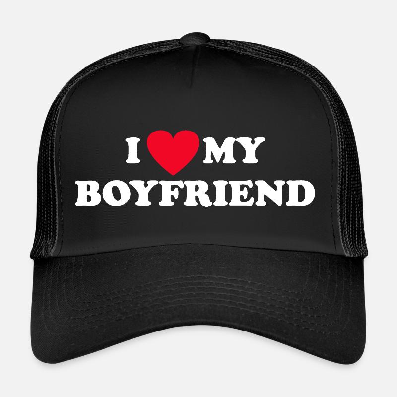 J’aime mon petit ami Casquette trucker 