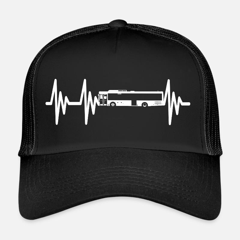 Heartbeat Bus - Bus Driver Tshirt Trucker Cap
