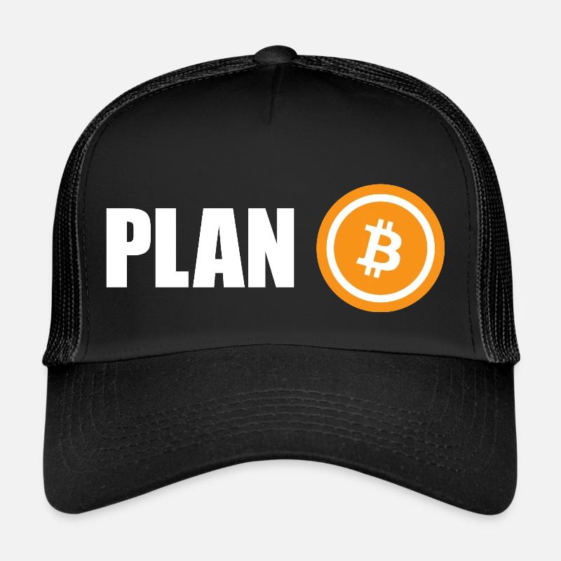 Plan B Bitcoin - Trucker Cap - Schwarz/Schwarz