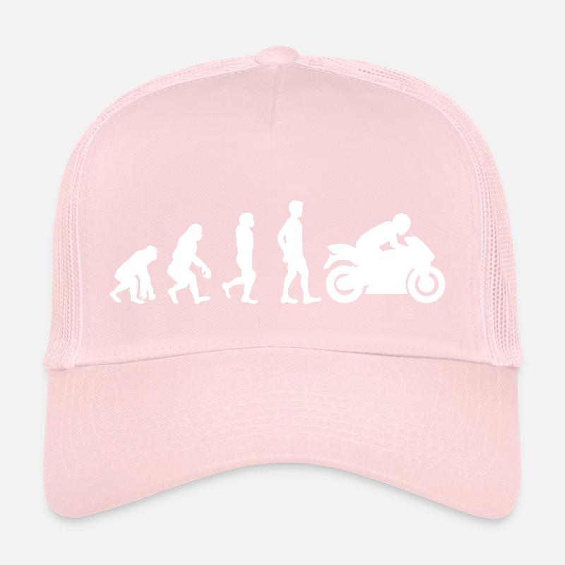 Motorradfahrer Mofa Motorrad Evolution Trucker Cap