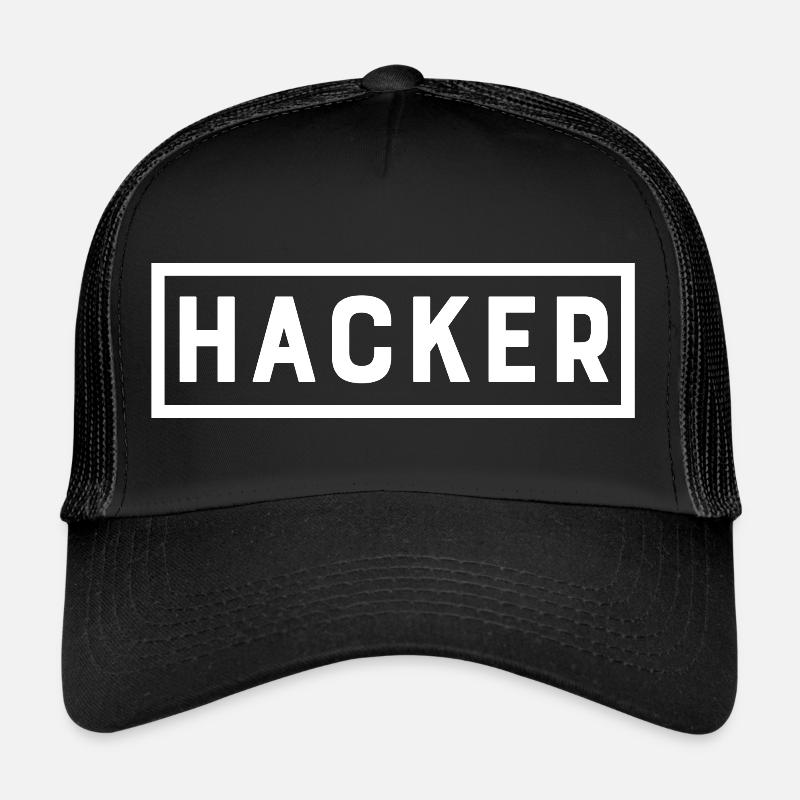Hacker - Trucker Cap - black/black