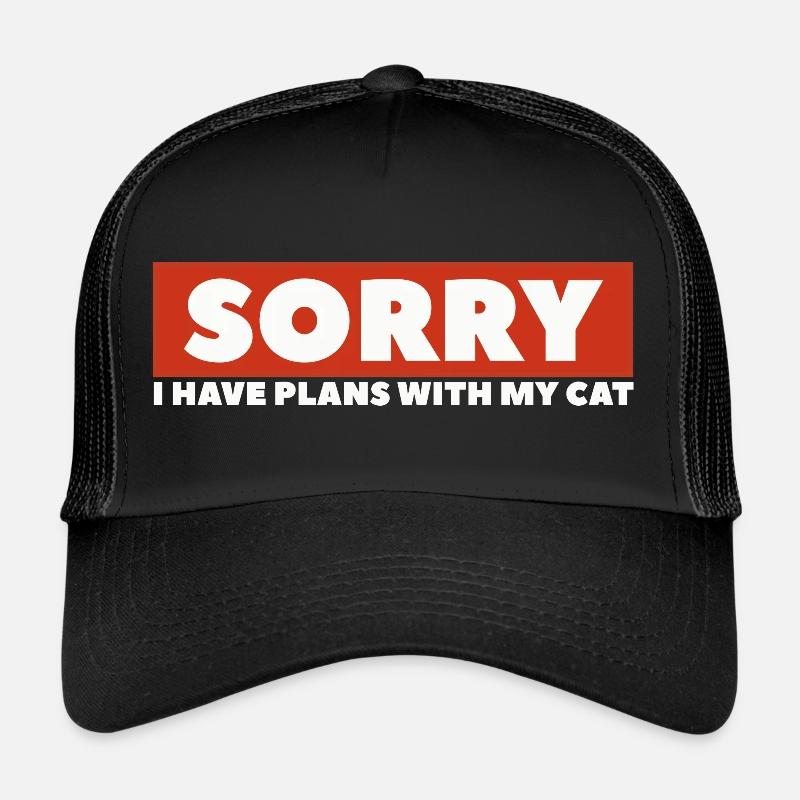 Chat/ Chat / Drôle de parole de chat Casquette trucker 