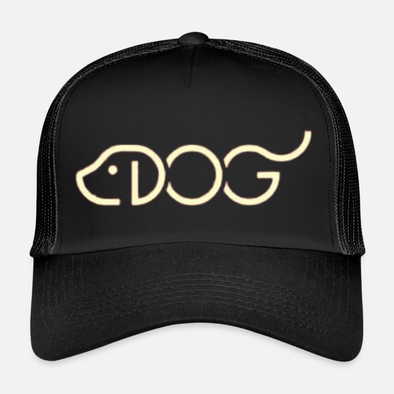 Art des mots de chien Casquette trucker 