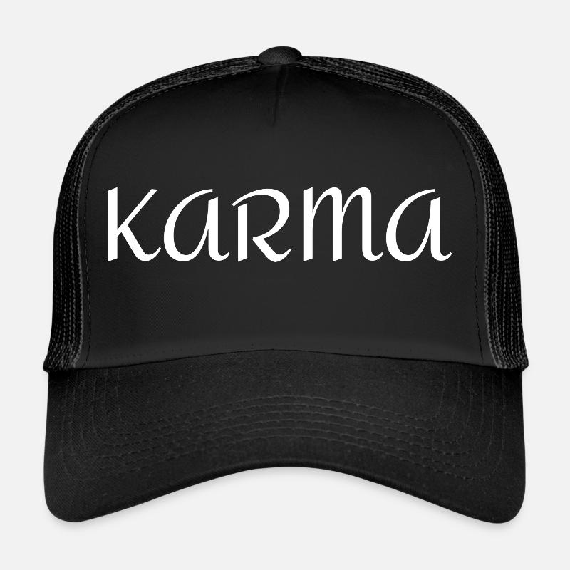 Karma - Trucker Cap - Schwarz/Schwarz