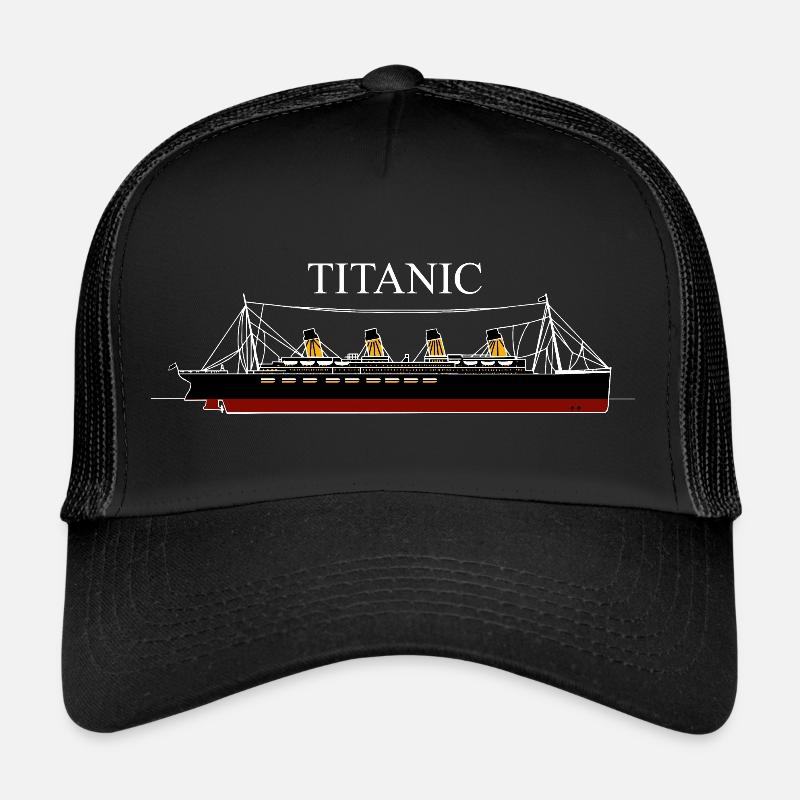 Titanisch - Trucker Cap - Schwarz/Schwarz