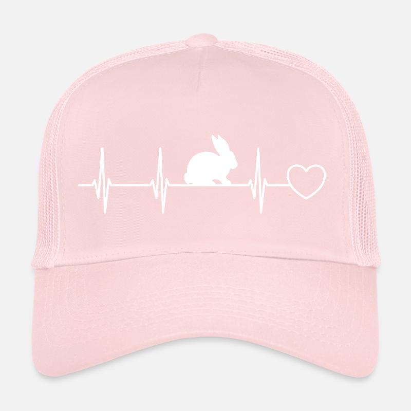 Battement de cœur de lapin Casquette trucker 