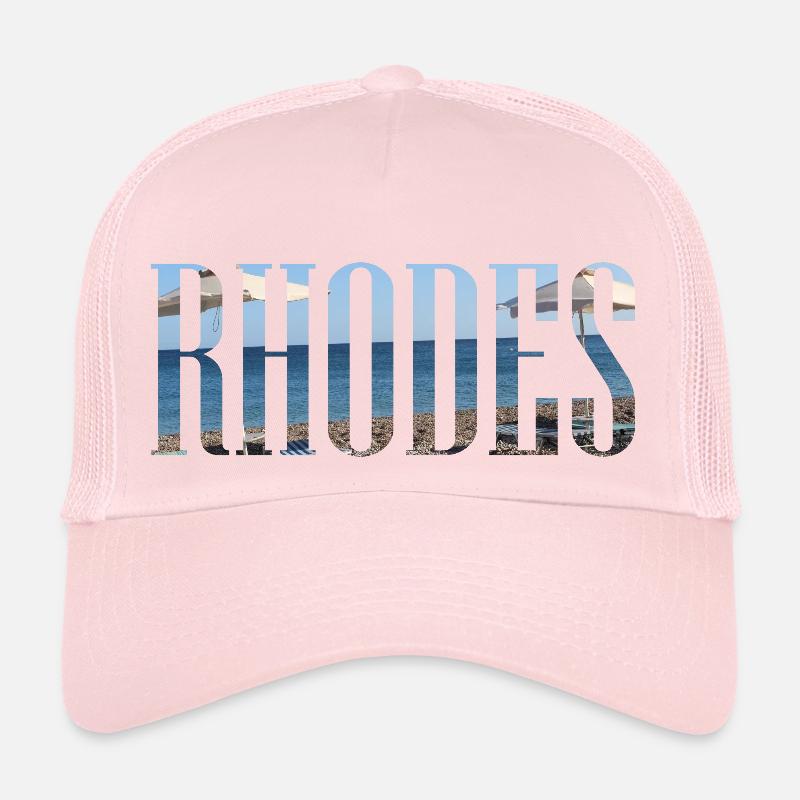 Rhodes Vacances avec Plage Grèce Casquette trucker 