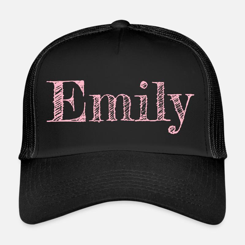 Emily - Trucker Cap - Schwarz/Schwarz