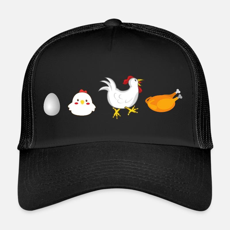 évolution œuf poulet coq poule original Casquette trucker 