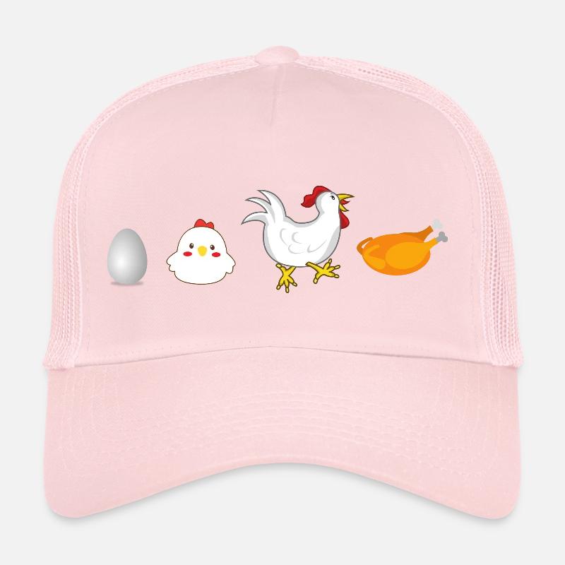 evolution egg chicken rooster hen original Trucker Cap