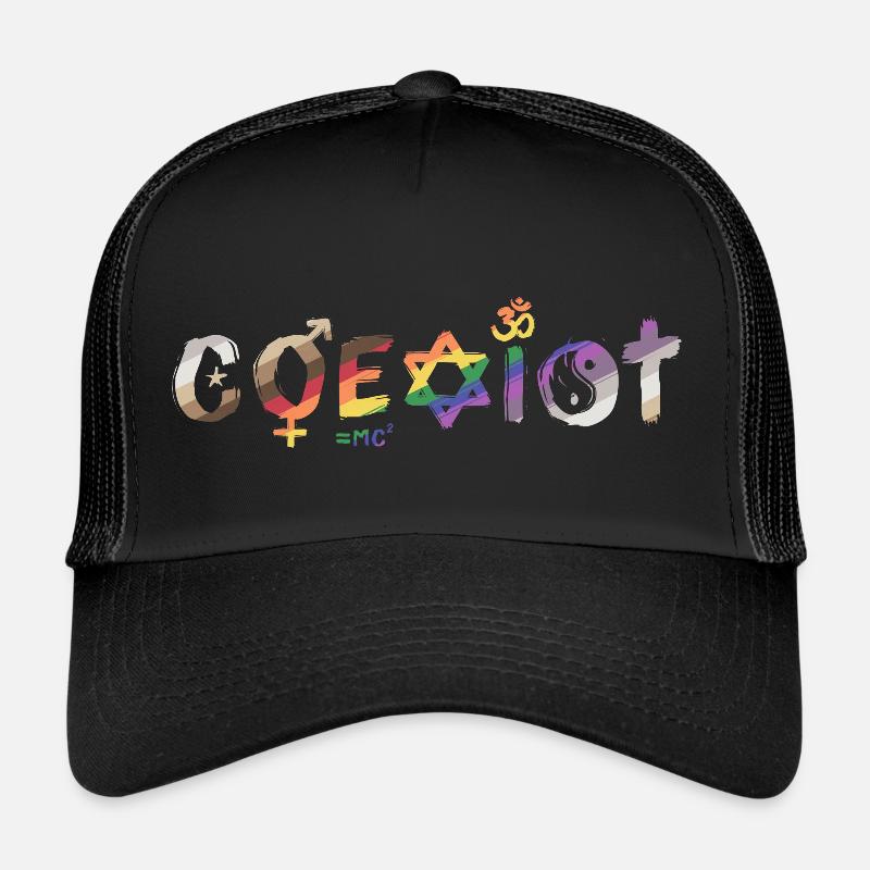 Koexistieren - Trucker Cap - Schwarz/Schwarz