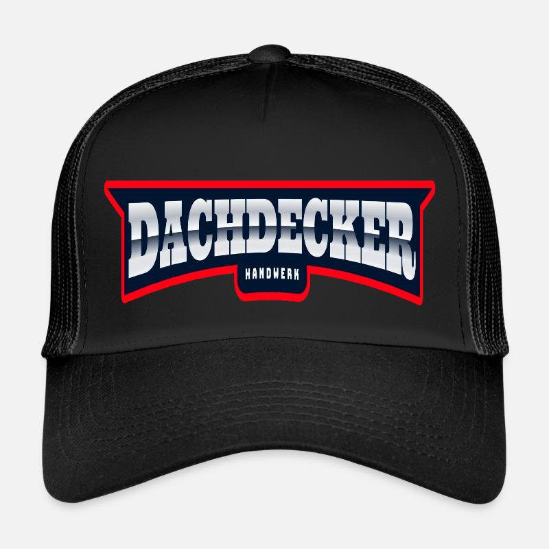 Dachdecker Handwerk - Trucker Cap - Schwarz/Schwarz