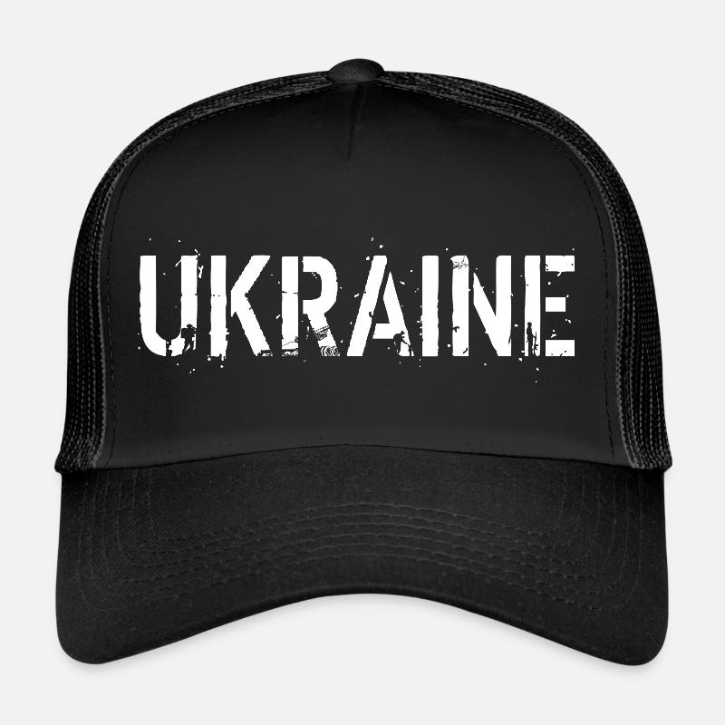 UKRAINE - Trucker Cap - Schwarz/Schwarz