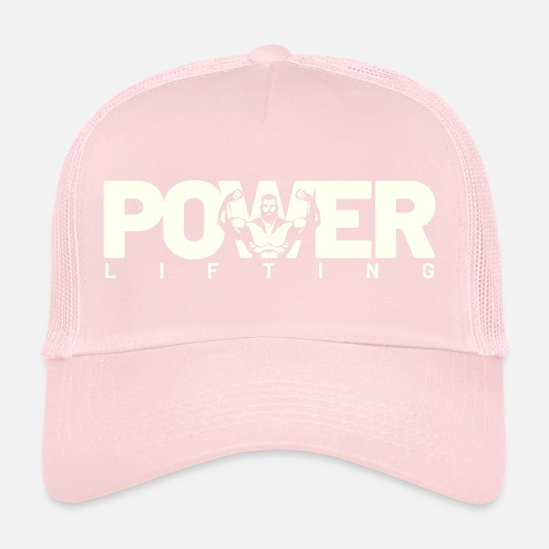 power lifting weiss Trucker Cap