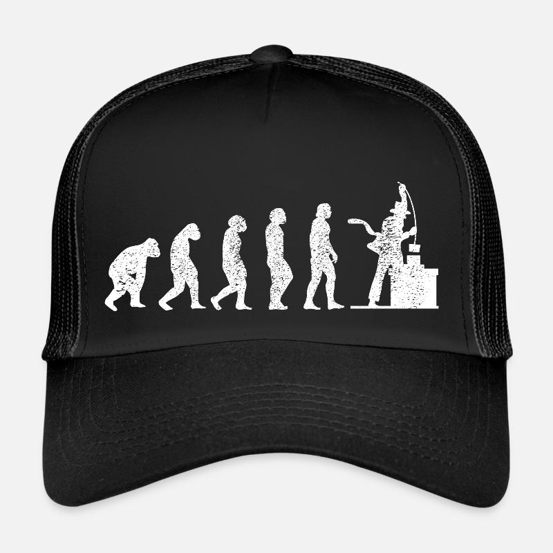 Schornsteinfeger Kaminkehrer Evolution Essenkehrer - Trucker Cap - Schwarz/Schwarz