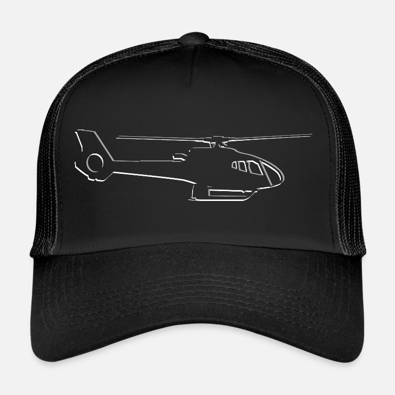 Helikopter Vintage Hubschrauber Silhouette Trucker Cap
