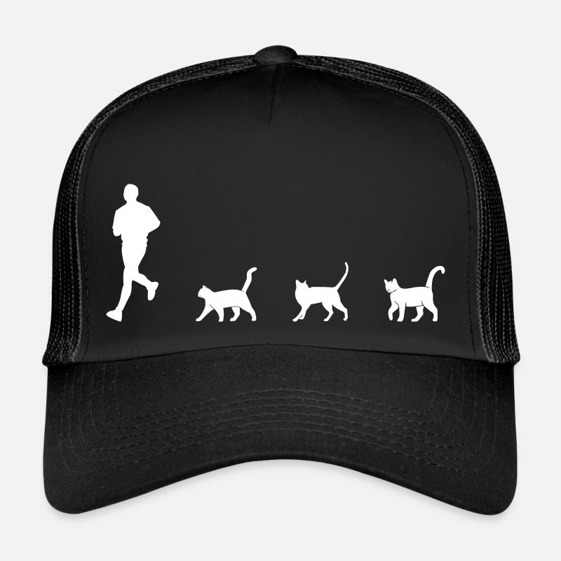 Mann mit Katzen Followern lustiger Katze Spruch Trucker Cap