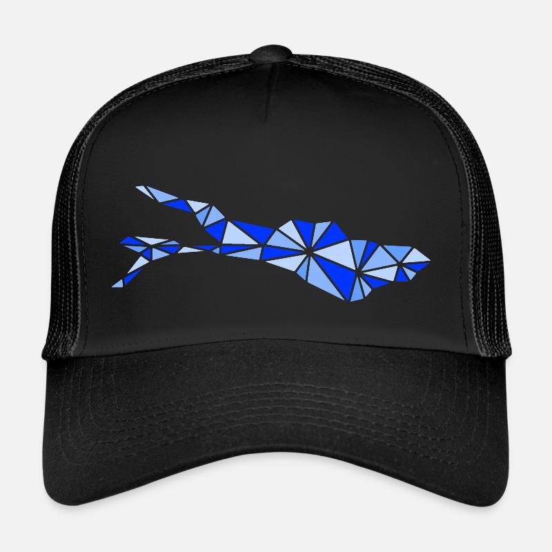 Bodensee | Polygonal | Blau Trucker Cap