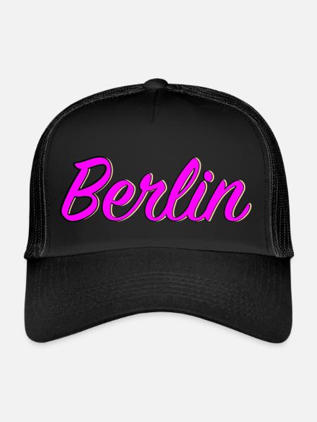 Berlin - Trucker Cap - black/black - Front