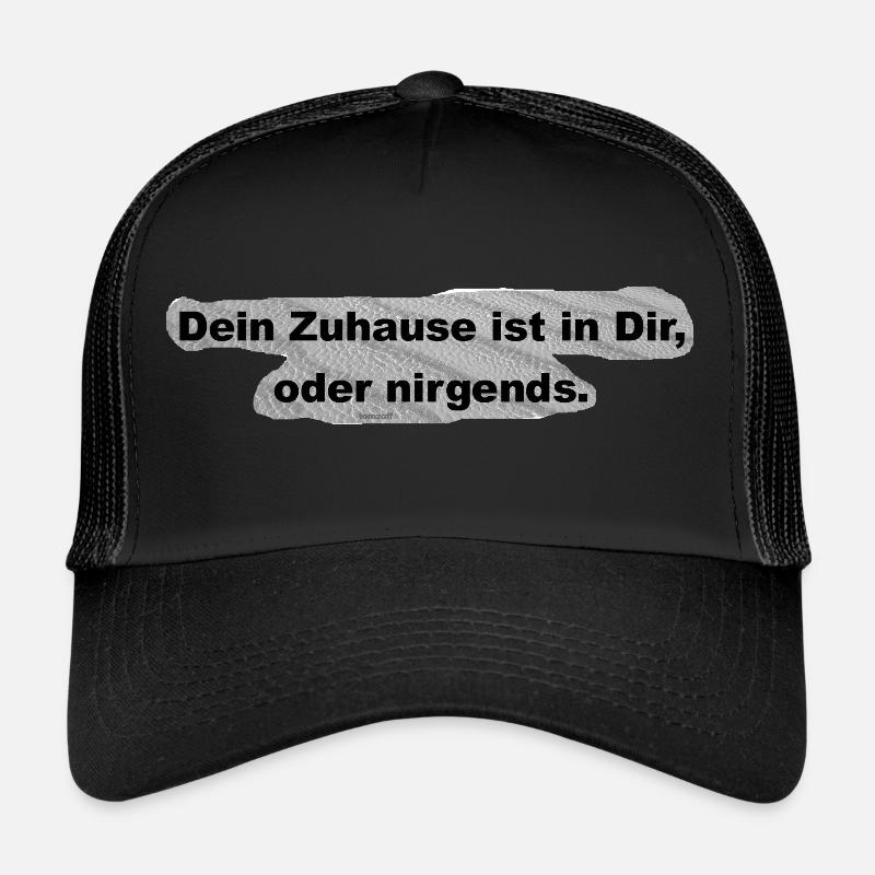 TOMZOFF Dein Zuhause - Trucker Cap - Schwarz/Schwarz