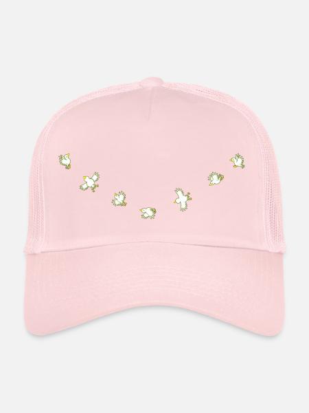 Birdies - Casquette trucker  - rose pâle - Devant