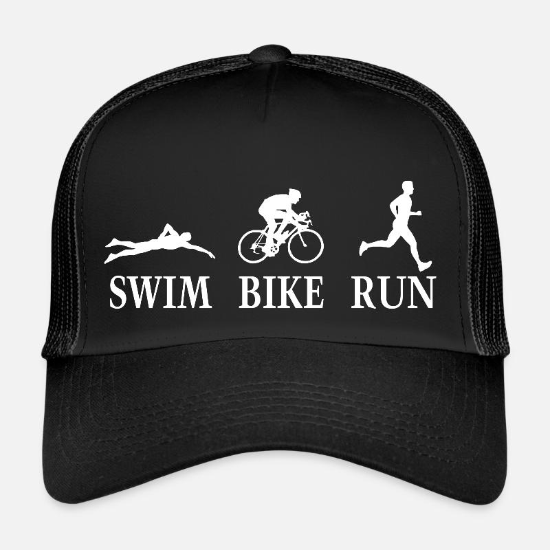 Triathlon Natation Vélo Run Marathonun Casquette trucker 