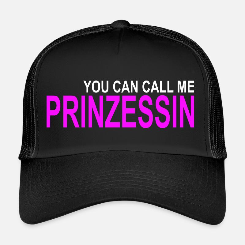Call me Princess - Trucker Cap - black/black