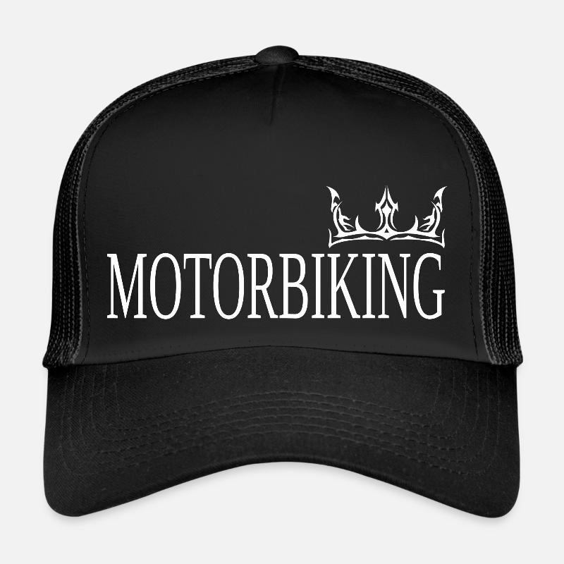 MOTORBIKING - Trucker Cap - Schwarz/Schwarz