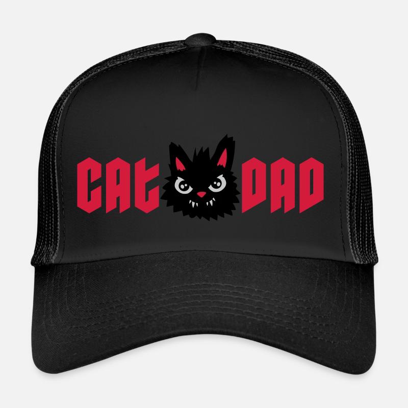 Wild Cat Cat Dad Trucker Cap